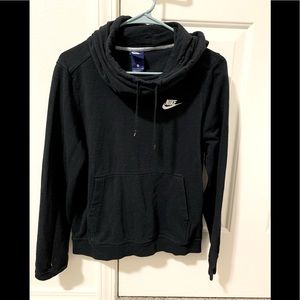 NIKE cowl neck black sweatshirt